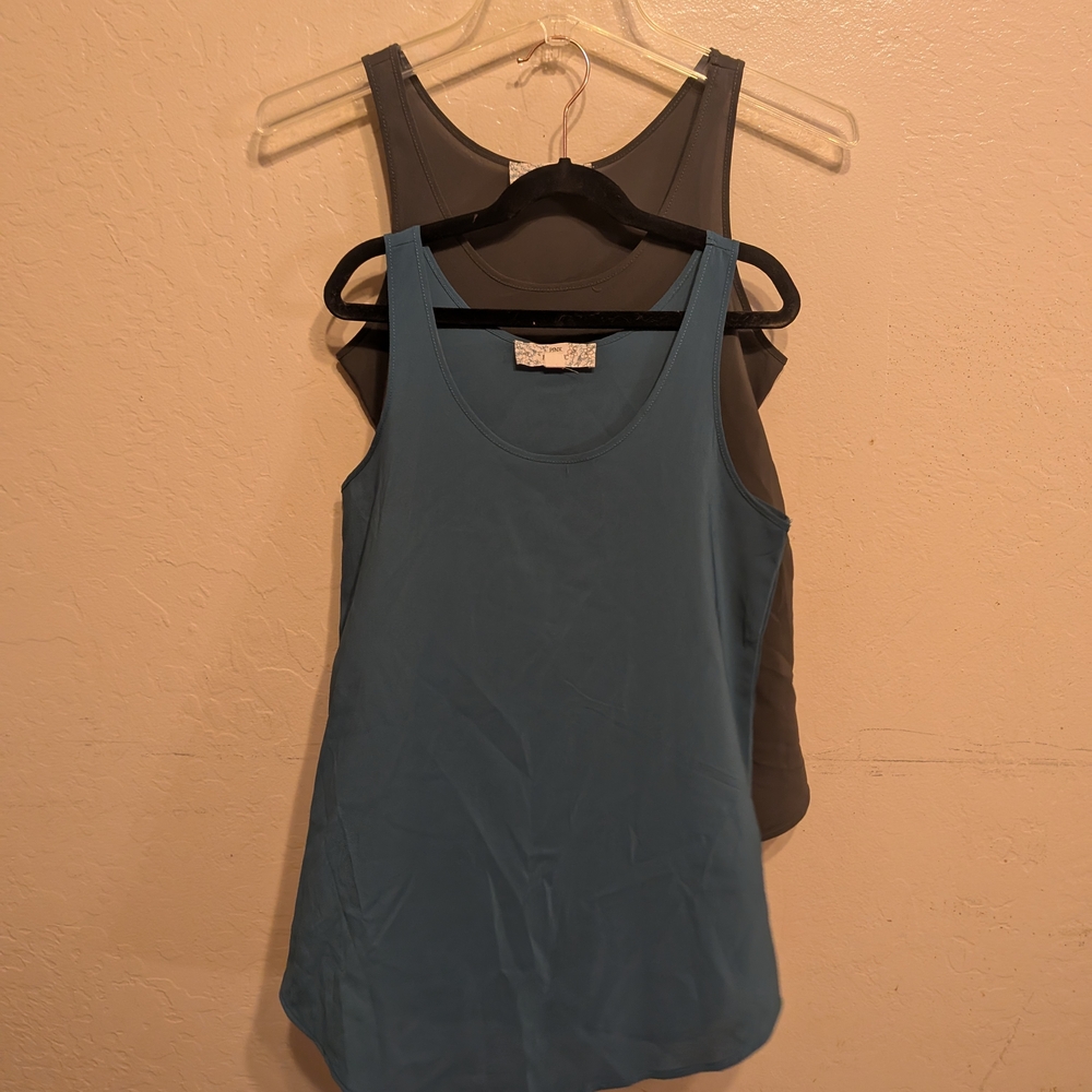 Pink Republic Stylish Blue and Gray Tank Tops